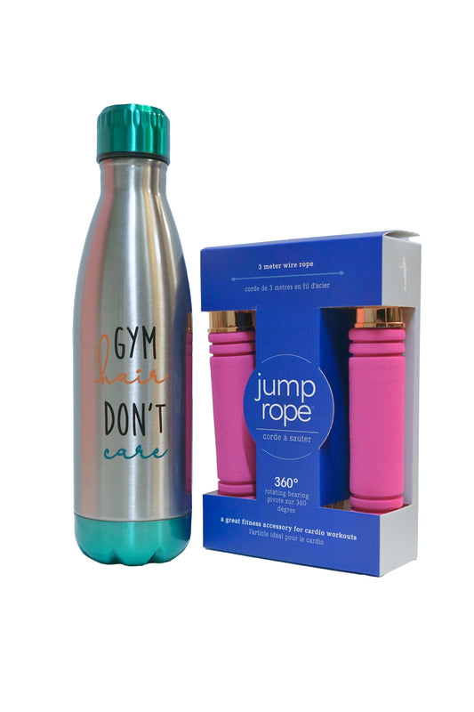 Water Bottle and Skipping Rope