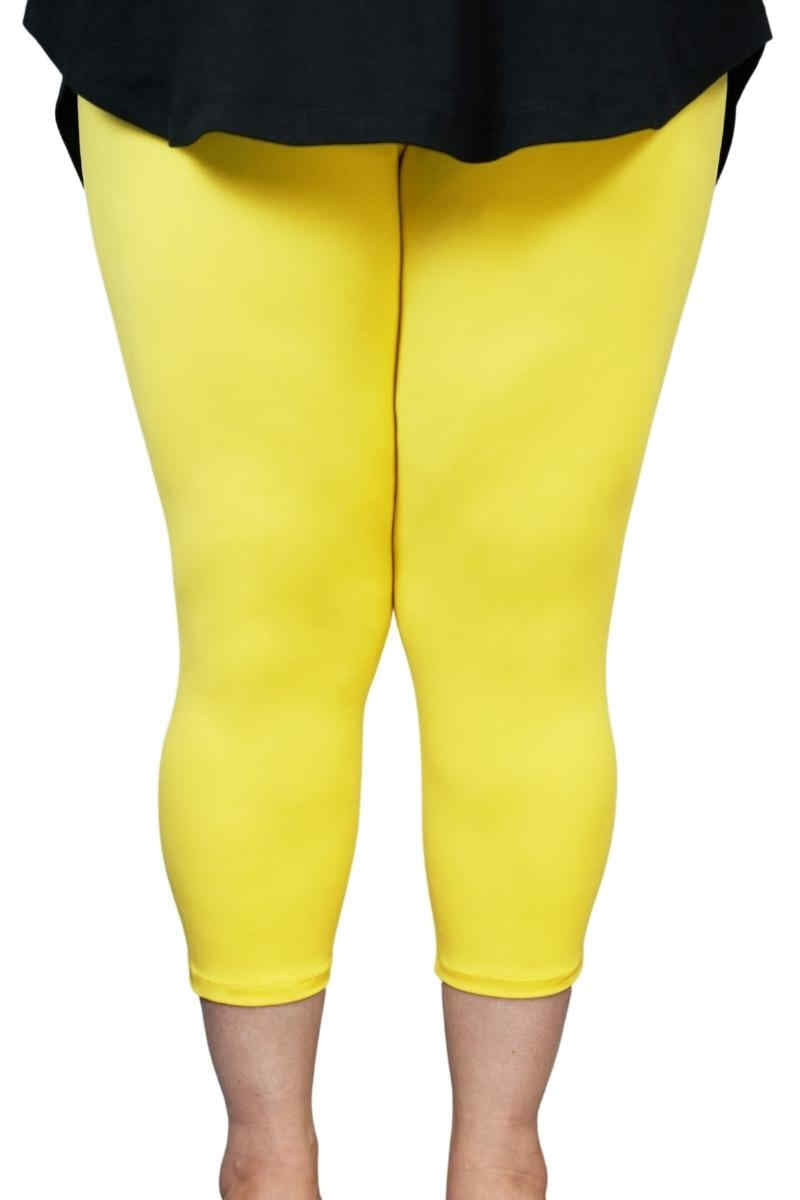 Sunshine Yellow Capri Leggings