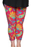 Leggings capri rosas para mujer