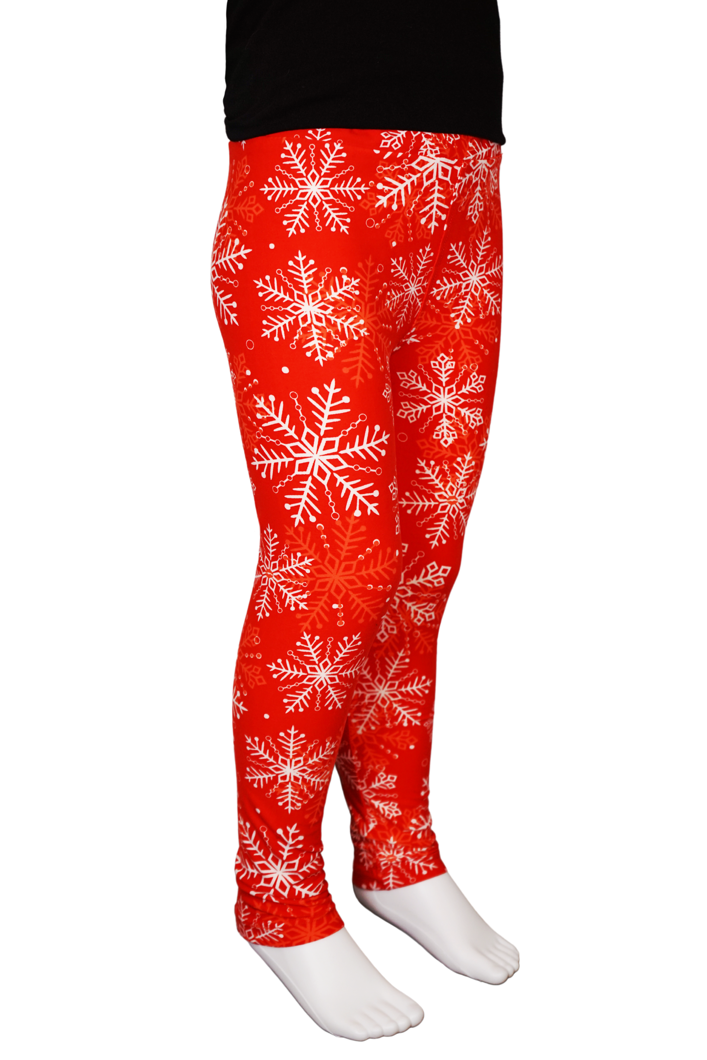 White Christmas Kids Leggings