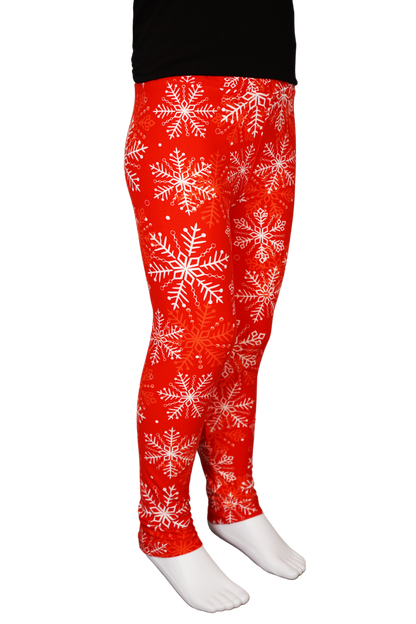 White Christmas Kids Leggings