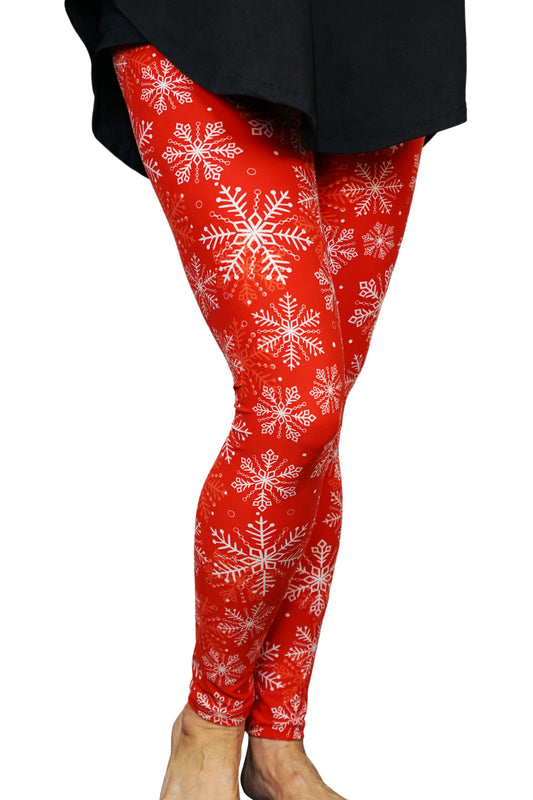 White Christmas Leggings