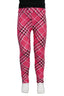 Pink Tartan Kids Leggings