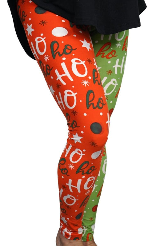 Leggings navideños combinados