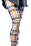 On Golden Plaid Leggings