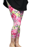 Rose Blooms Capri Leggings