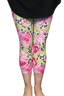 Rose Blooms Capri Leggings