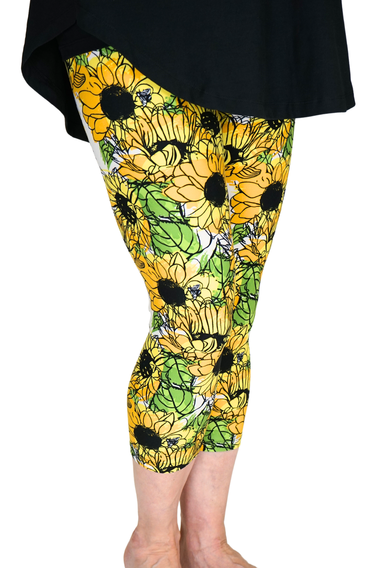 Youre a Sunflower Capri Leggings